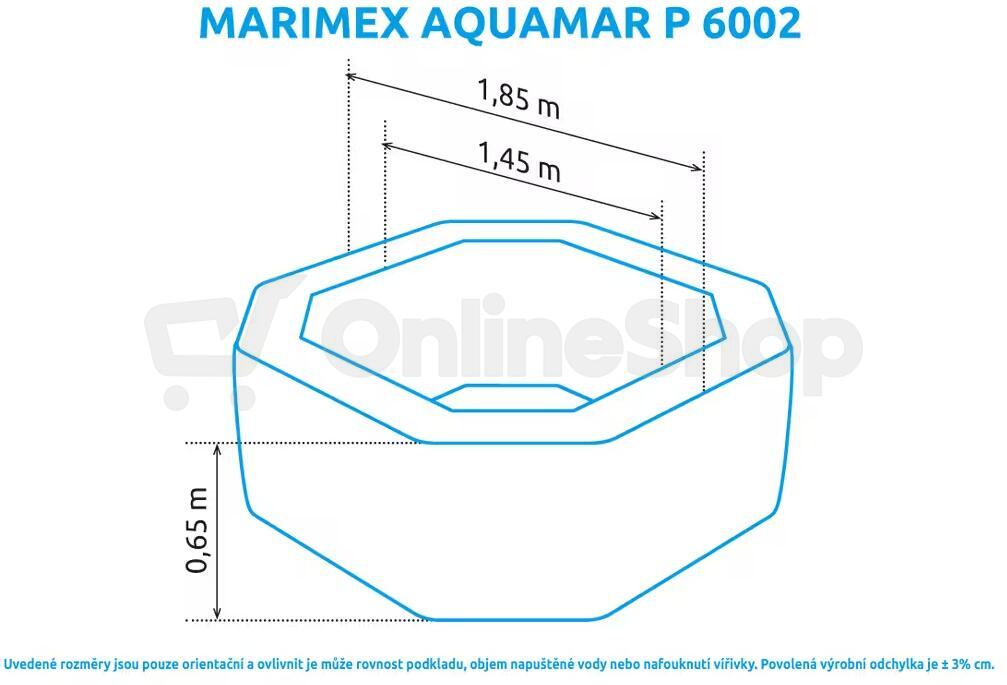 Vířivka Marimex AQUAMAR P6002 (11400301) | Skutečná fotografie prodávaného kusu | Skutečná fotografie prodávaného kusu | Skutečná fotografie prodávaného kusu