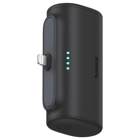 Baseus Compact 5000mAh, 20W, s&nbsp;konektorem Lightning, černá (foto 2)