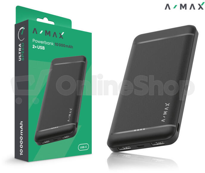 Powerbanka Aligator AX0003 A-MAX 10 000 mAh, černá