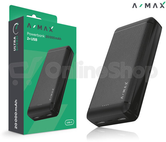 Powerbanka Aligator A-MAX AX0004 20 000 mAh, černá