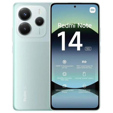 Mobiln telefon Redmi Note 14 5G 8/256GB, zelen