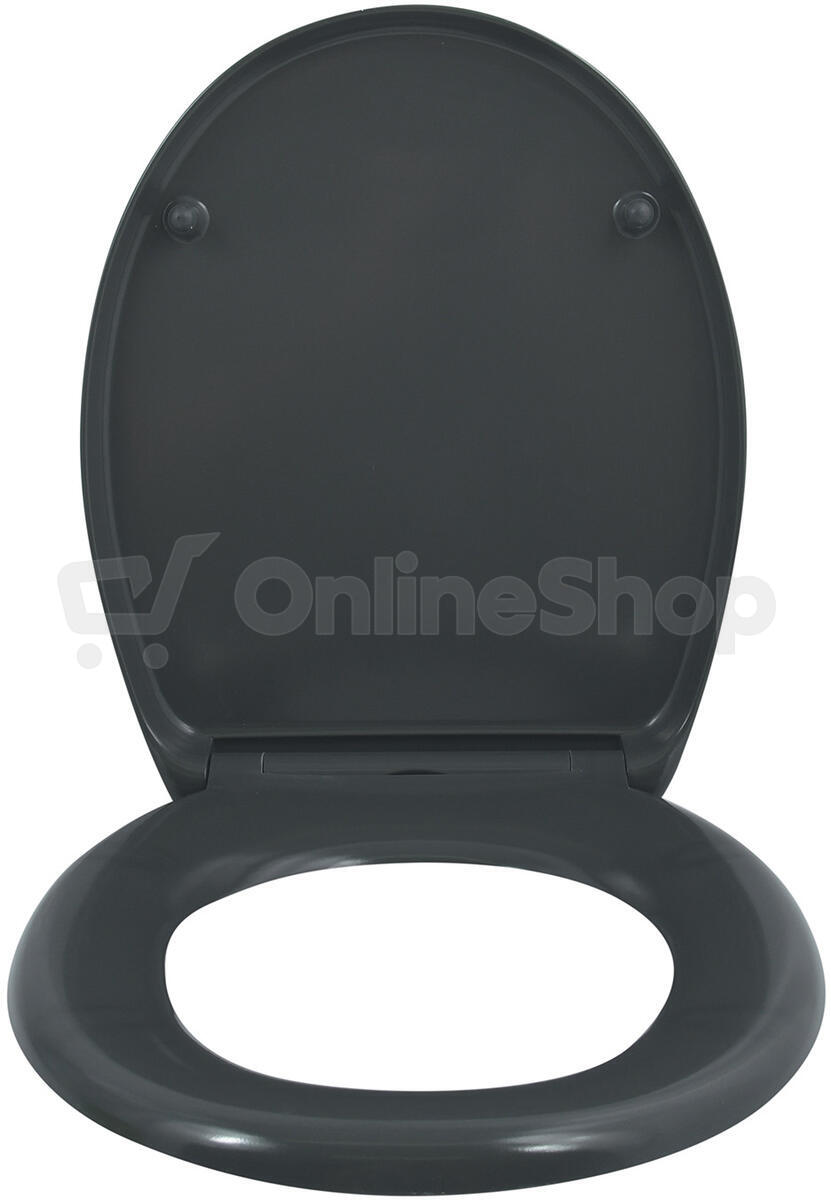 Spirella WC prkénko EASY CLIP, šedé, duroplast Thermodur
