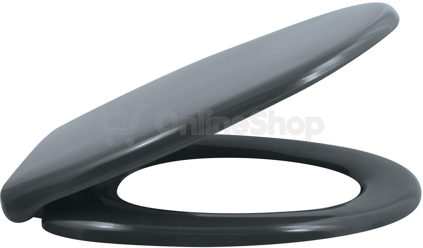Spirella WC prkénko EASY CLIP, šedé, duroplast Thermodur