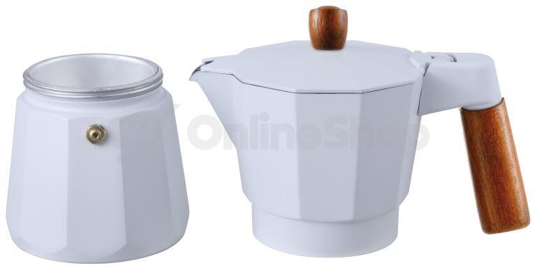 Konvice na espresso Bergner Naturally BG-38191, bílá