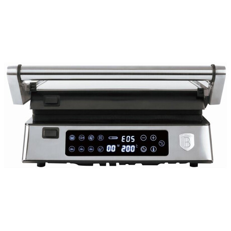 BERLINGERHAUS Kontaktn gril elektrick s nepilnavm povrchem 2000 W Stainless Steel BH-9603