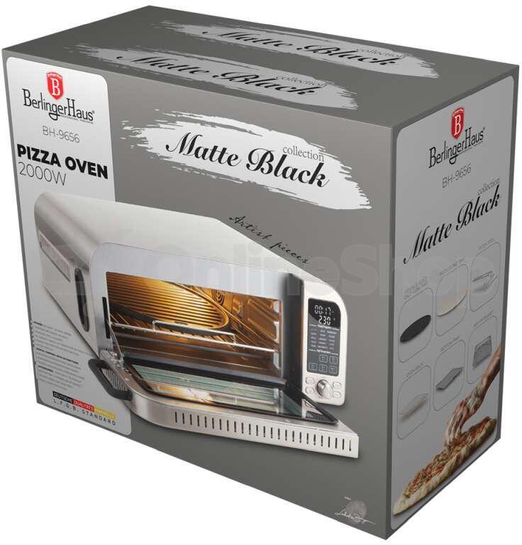 BERLINGERHAUS Pec na pizzu elektrická Matte Black Collection BH-9656