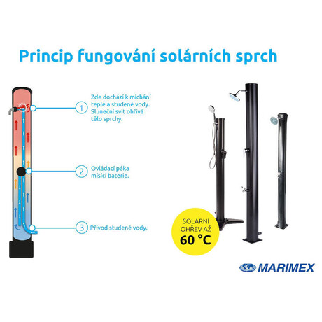 Marimex solární sprcha UNO 35&nbsp;l, černá (foto 1)