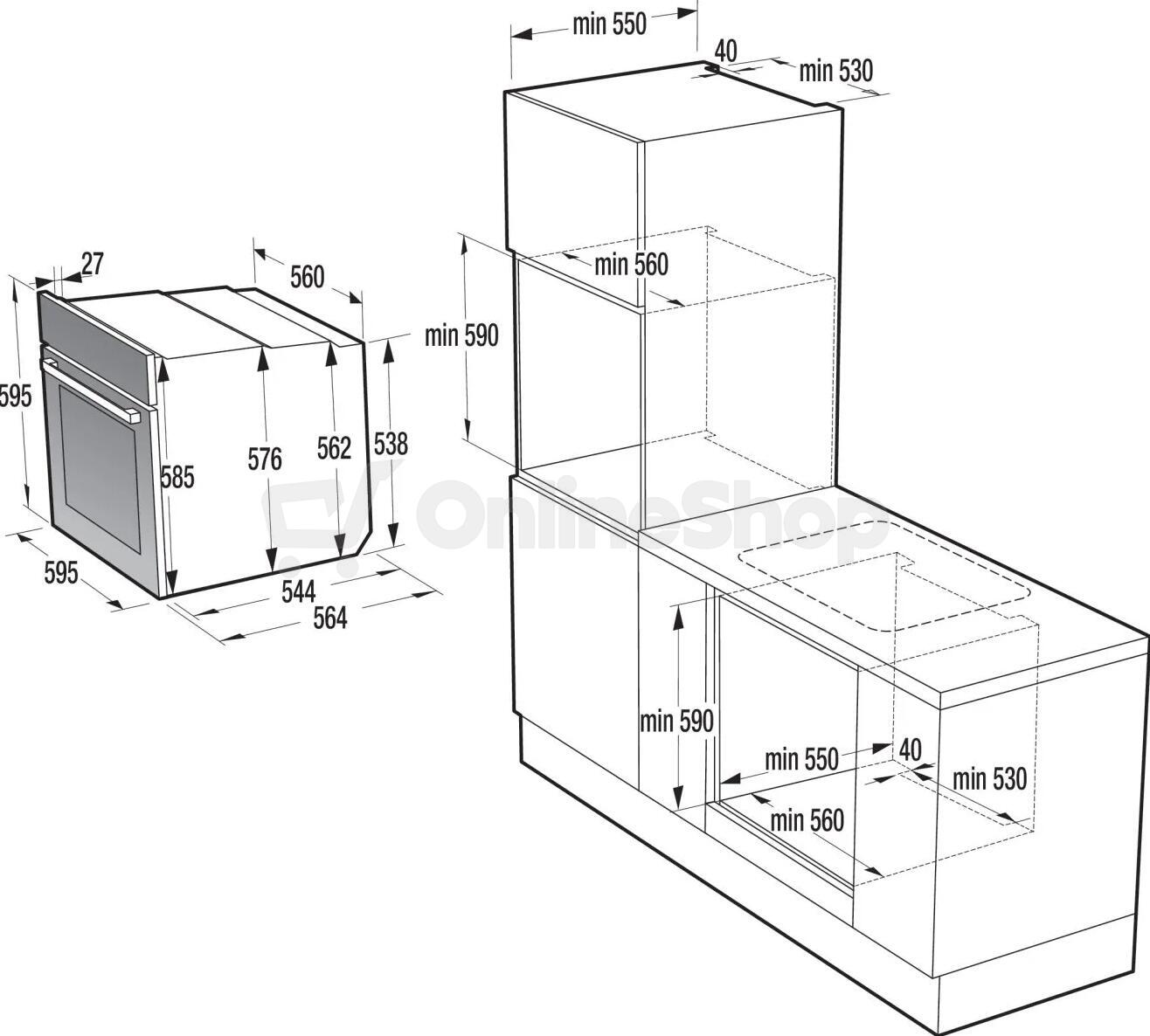 Trouba Gorenje B6128B G800