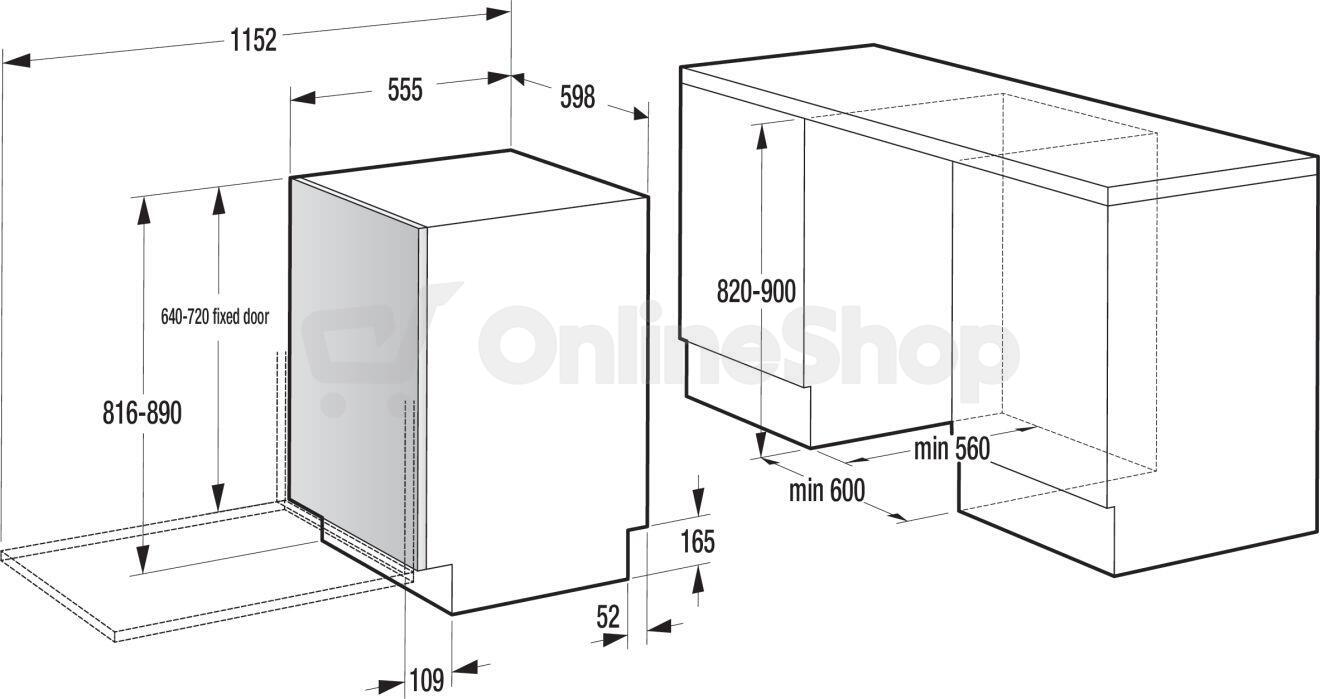 Myčka Gorenje DISHWASH DW50.2 GV663B65 GOR