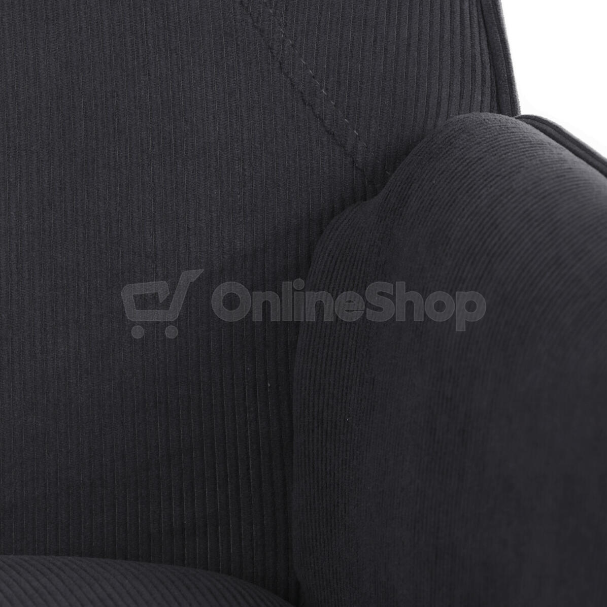 Křeslo ušák, šedá, manšestrová látka, AK-314 GREY2 Autronic