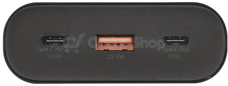 Powerbanka Emos NTBF30, 27 000 mAh, 100 W PD, černá (B0561B)