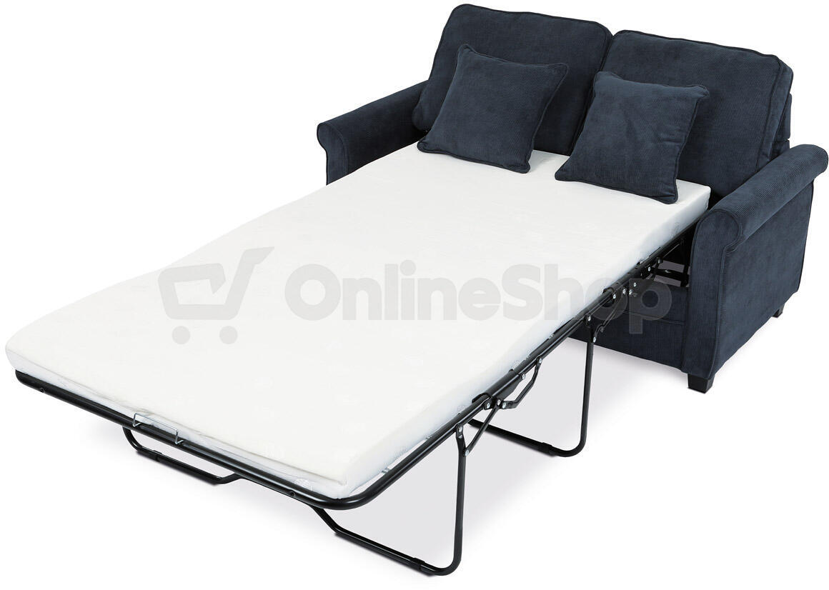Dvoumístná pohovka, modrá, manšestrová látka, ASB-4170 BLUE2 Autronic
