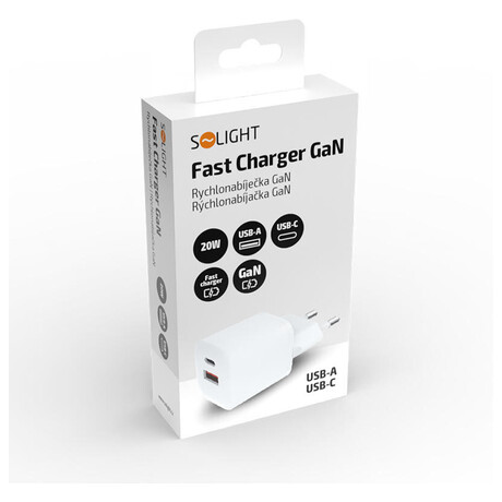 Solight USB-C +&nbsp;USB-A GaN 20W (foto 4)