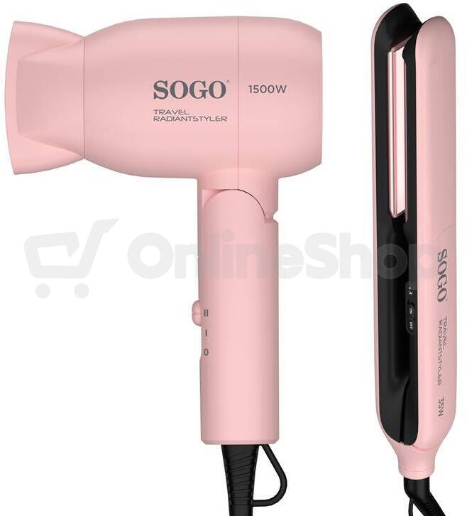 Set vysoušeč vlasů a žehlička 2v1 Sogo SS-3870