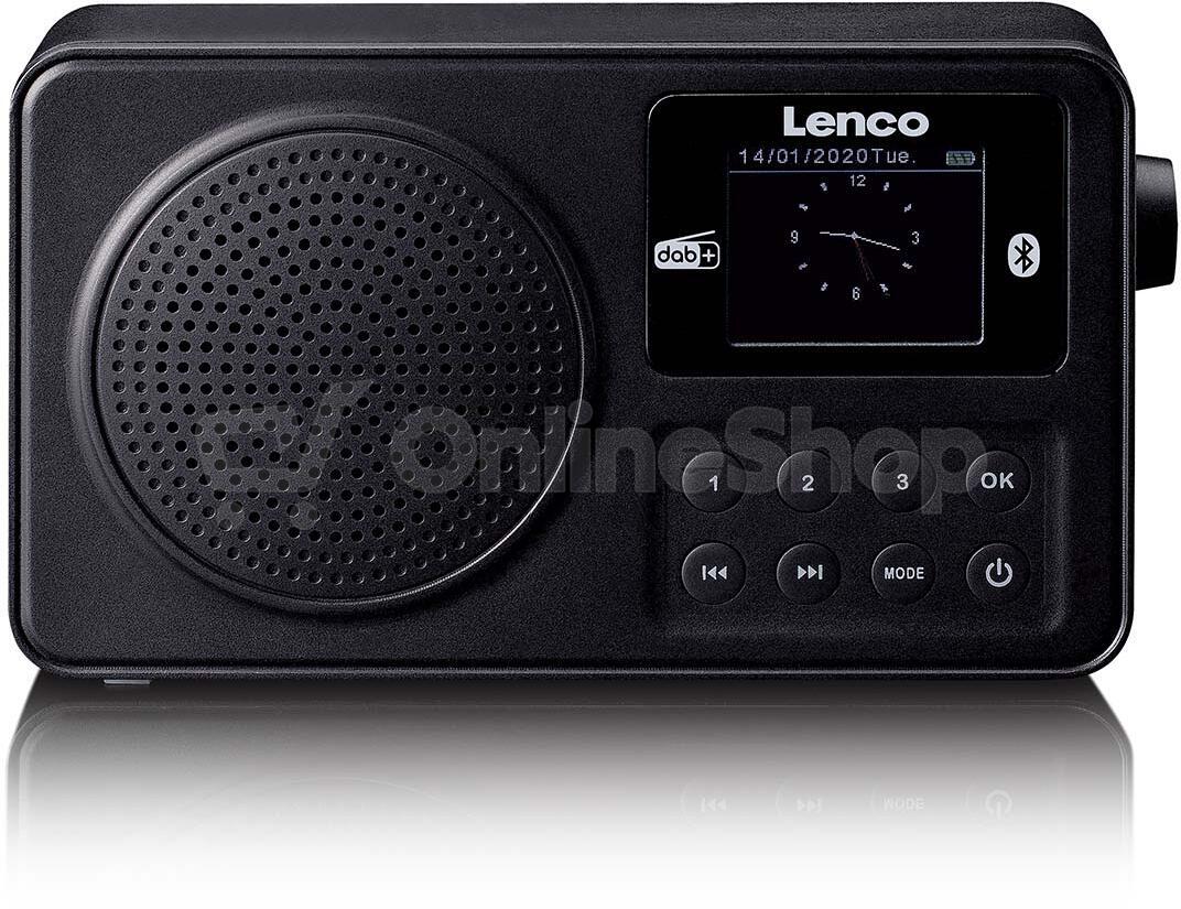 Přenosné rádio DAB+/FM s Bluetooth® Black Lenco PDR-033BK
