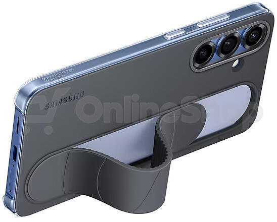 Kryt na mobil Samsung Standing Grip Case Galaxy S25+ Plus Black
