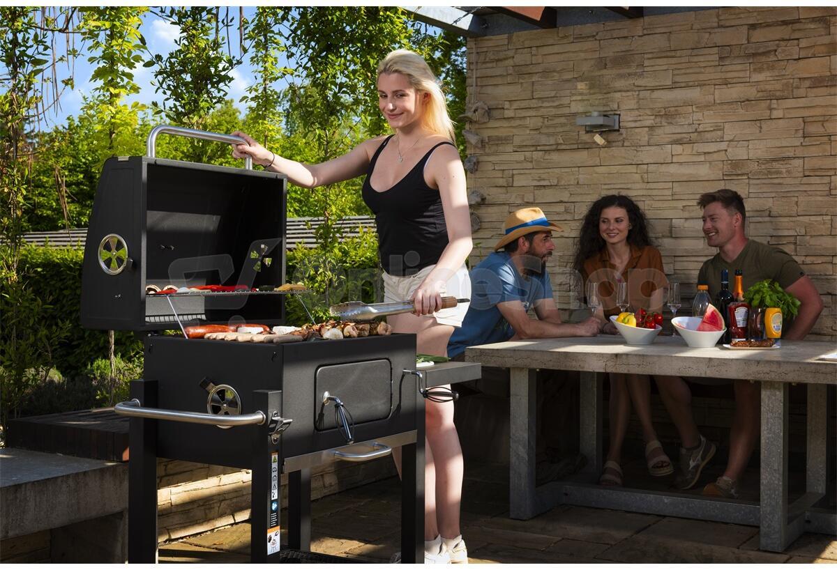 Gril na dřevěné uhlí Riwall PRO RCG 60