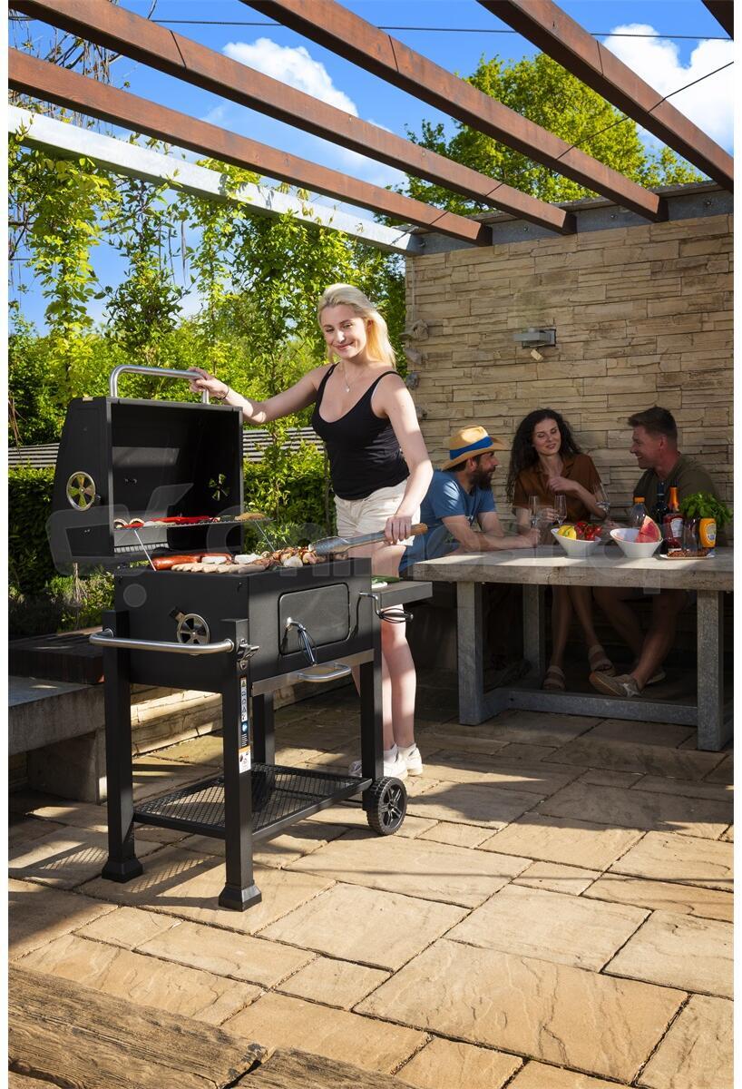 Gril na dřevěné uhlí Riwall PRO RCG 60
