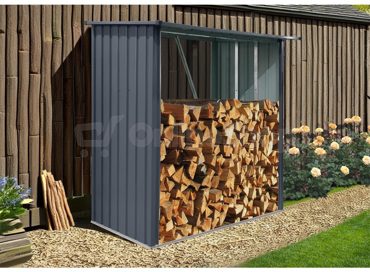 Dřevník Riwall PRO RMWS 3×7 m WS-B1-A, antracit