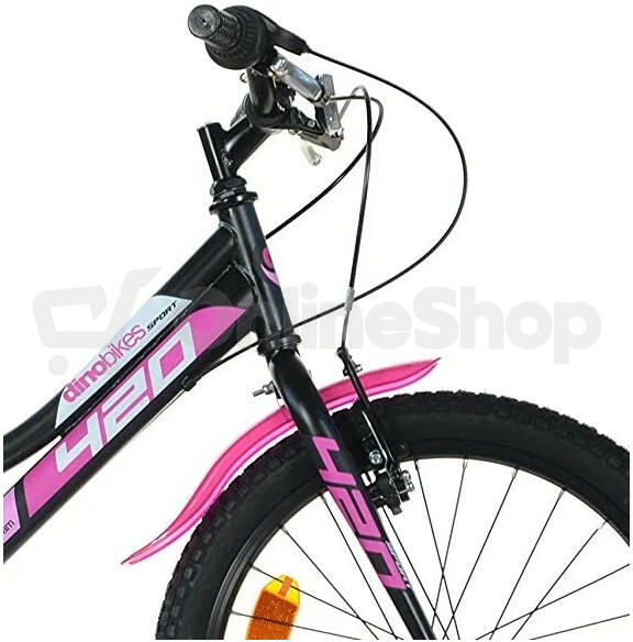 Juniorské kolo Dino Bikes 420D 20" 2022, černorůžová