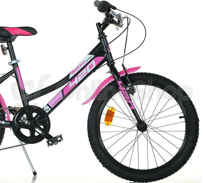 Juniorské kolo Dino Bikes 420D 20" 2022, černorůžová