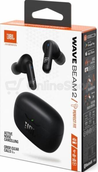 Bezdrátová sluchátka JBL Wave Beam2 Black