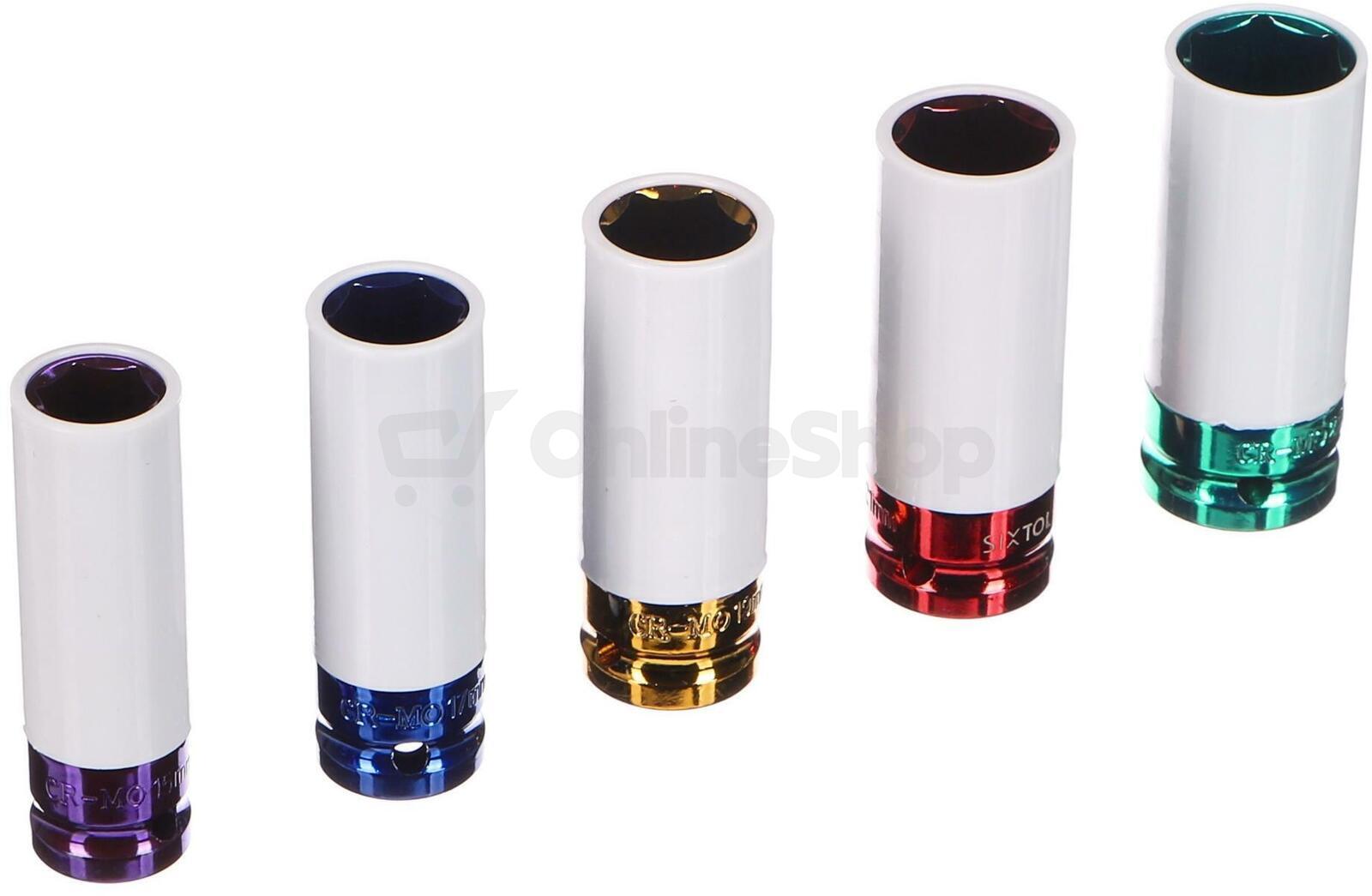 Rázové hlavice MECHANIC IMPACT 3, 1/2", 5ks SIXTOL