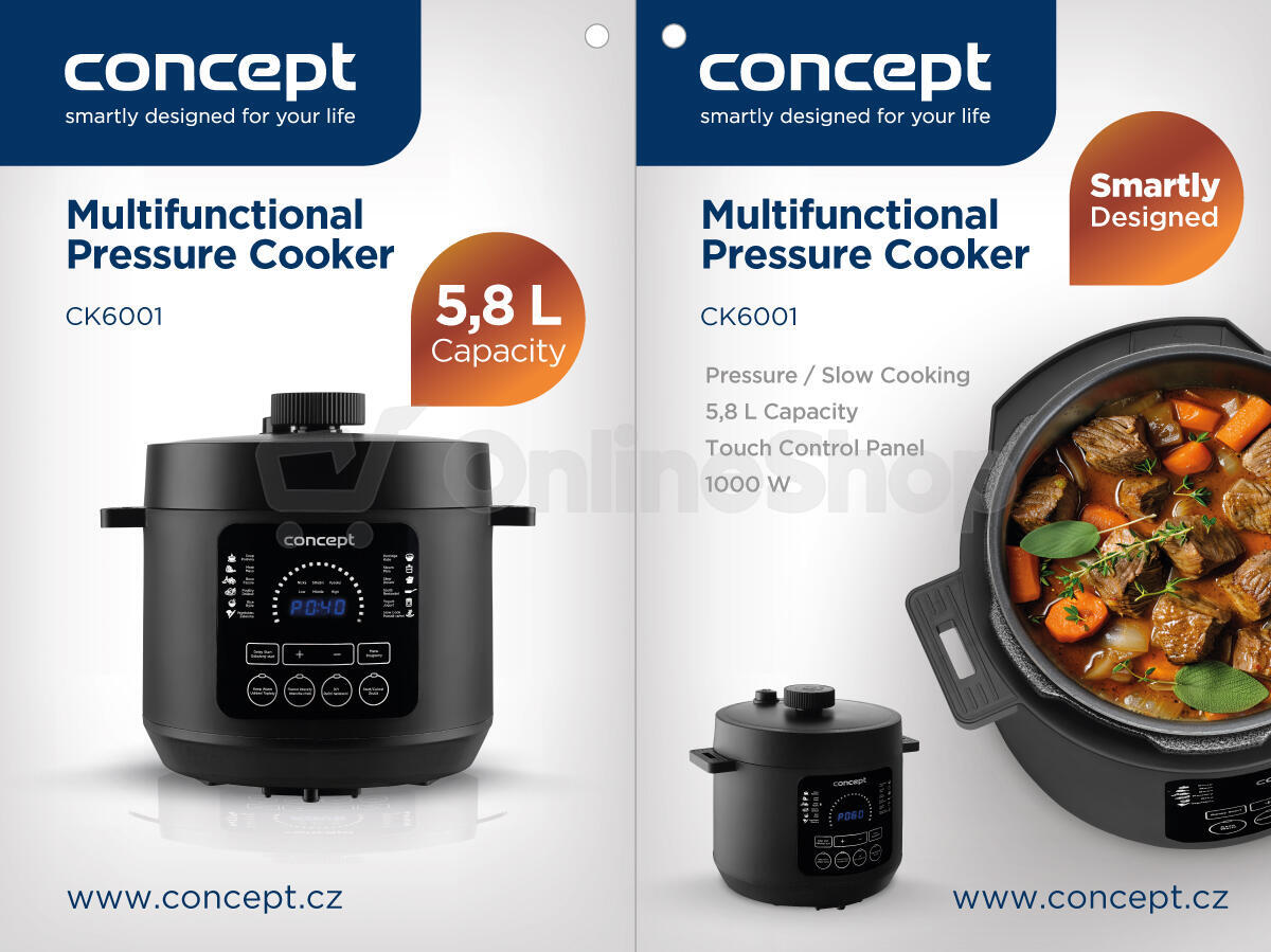 Concept Multifunkční tlakový hrnec CK6001