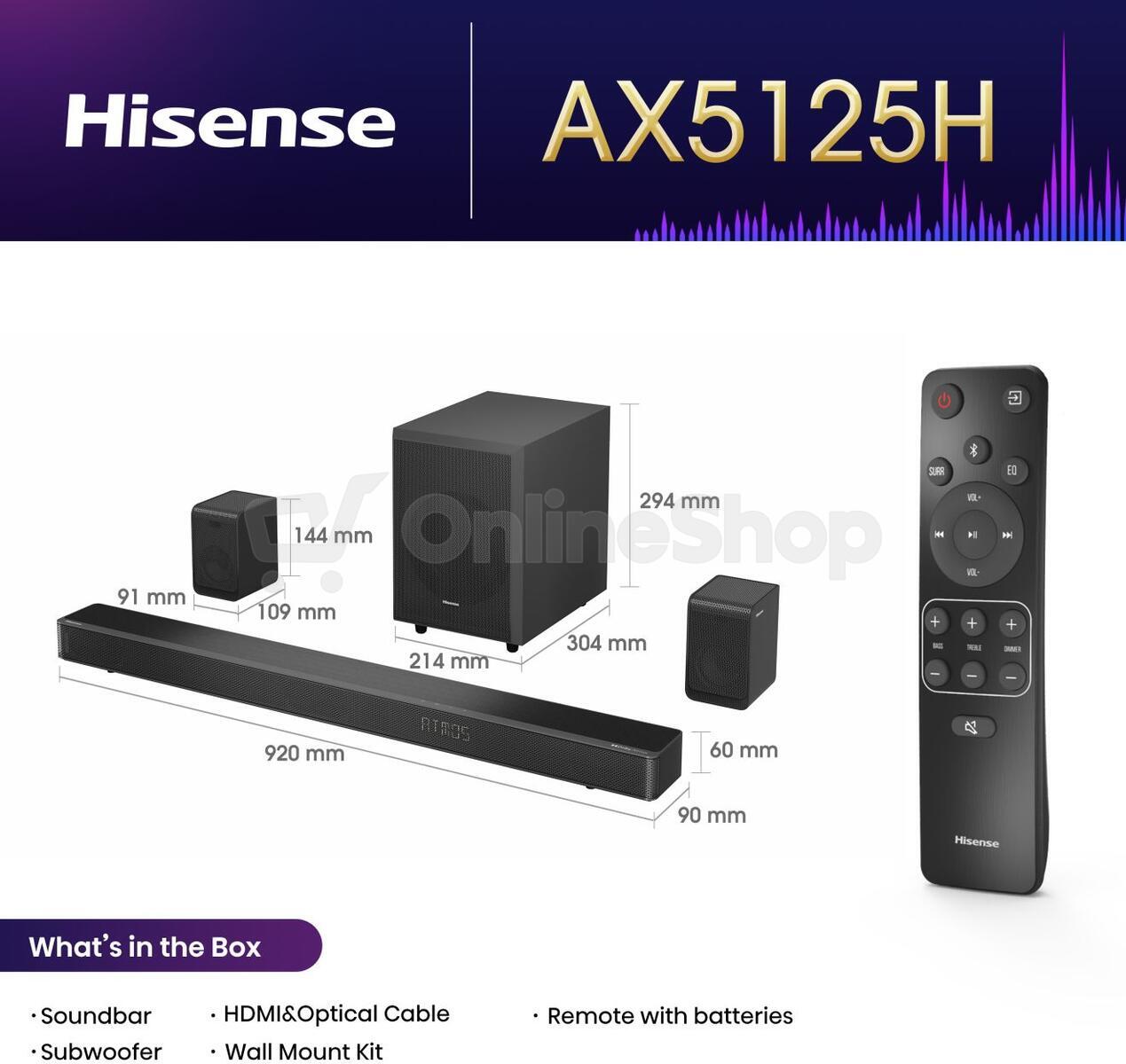 Soundbar Hisense AX5125H