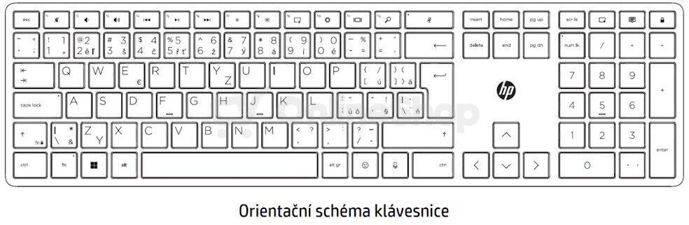 HP 725 Rechargeable Wireless Keyboard (9T5B2AA#BCM)