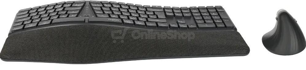 Set klávesnice a myši Rapoo 8810ME CZ/SK, tmavě šedá