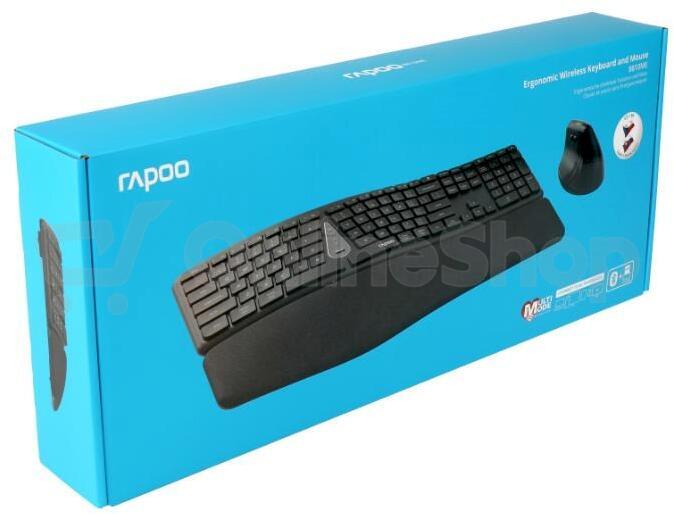 Set klávesnice a myši Rapoo 8810ME CZ/SK, tmavě šedá