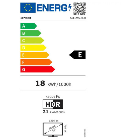 LED televize Sencor SLE 24S803B