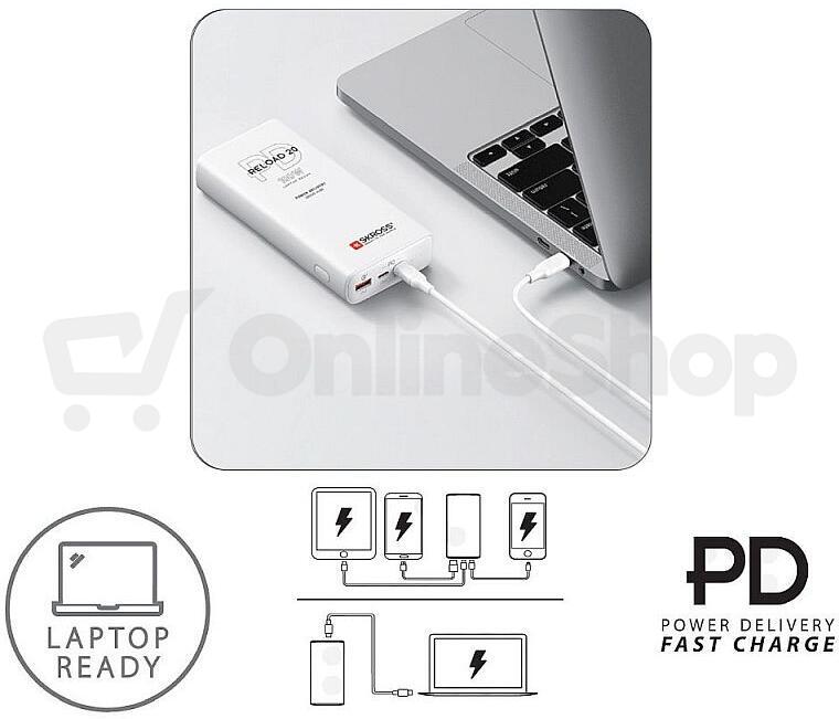 Powerbanka SKROSS Reload 20 100W PD 20 000mAh USB A+C