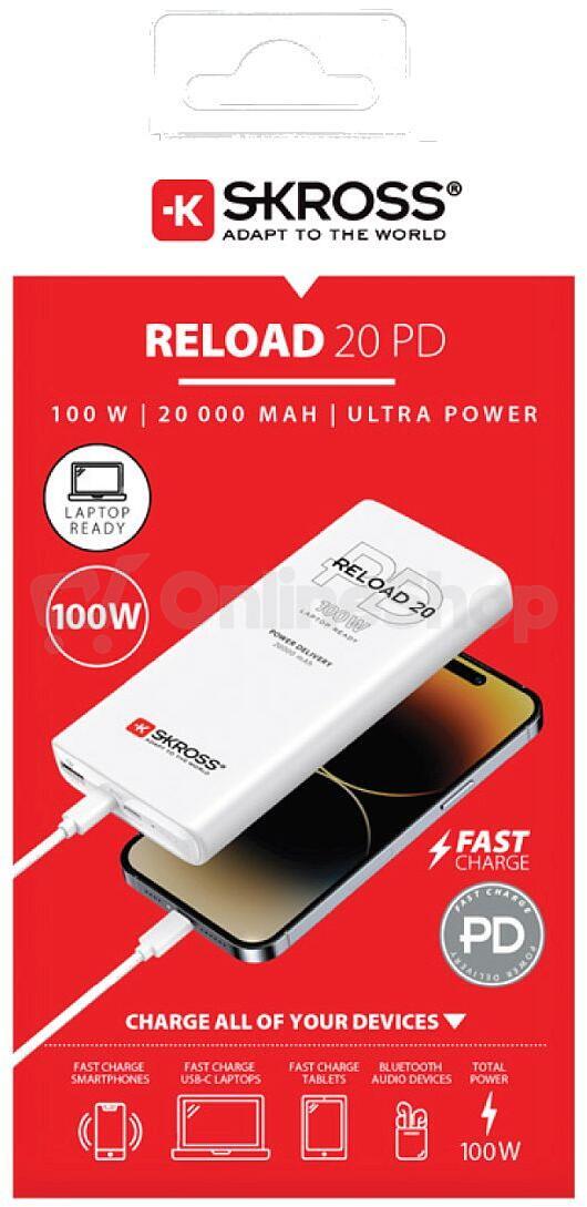 Powerbanka SKROSS Reload 20 100W PD 20 000mAh USB A+C