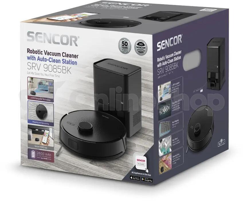 Robotický vysavač 2v1 Sencor SRV 9085BK