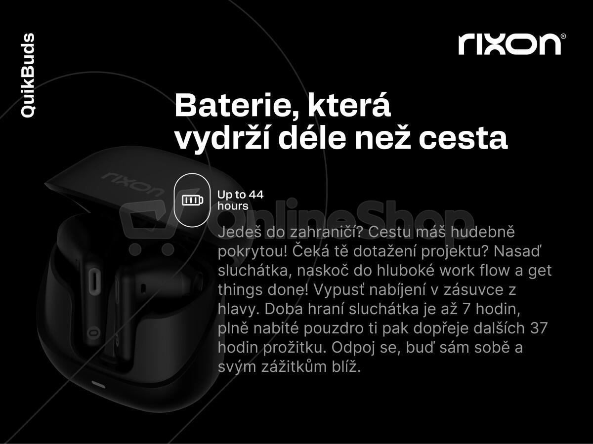 Bezdrátová sluchátka RIXON QuikBuds