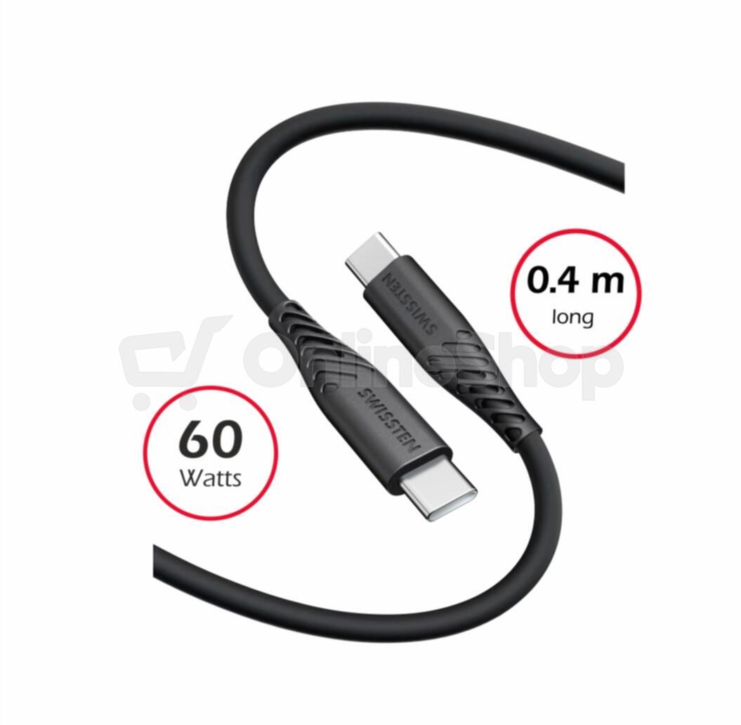 USB-C kabel Swissten 71506516 USB C/USB C 0,4 m