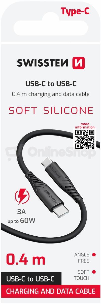 USB-C kabel Swissten 71506516 USB C/USB C 0,4 m