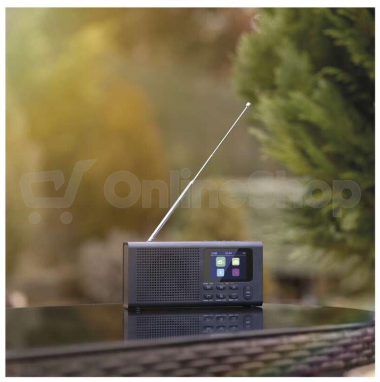 Emos přenosné rádio s Bluetooth, DAB / DAB+ / FM, černé (E0090)