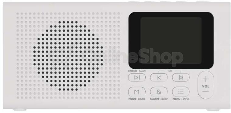 Radiopřijímač Emos E0091, s Bluetooth, bílé