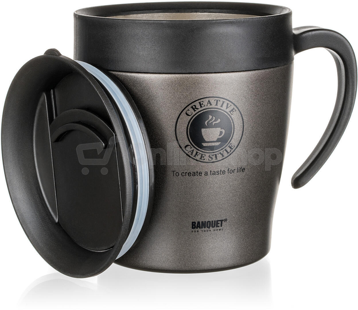 Termohrnek BANQUET TAZZA 330 ml, antracit