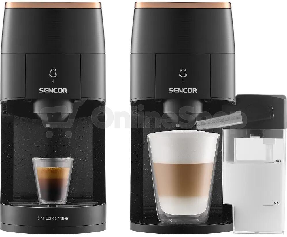 Kávovar na kapsle Sencor SCC 3000BK MARCO POLO, černý