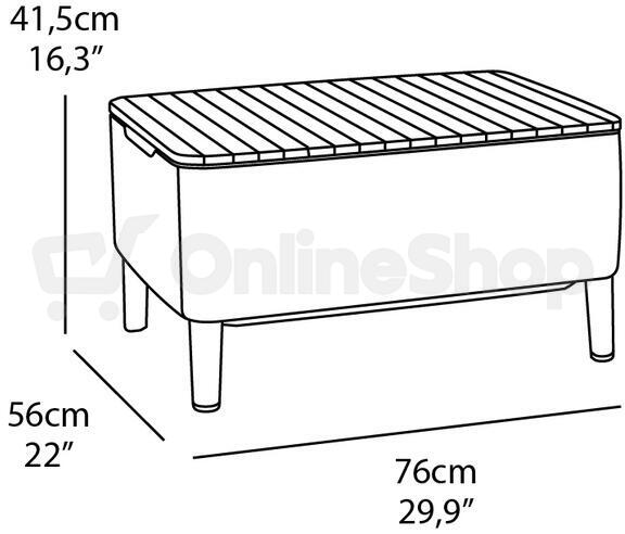 KETER SALEMO 3 seater - grafit