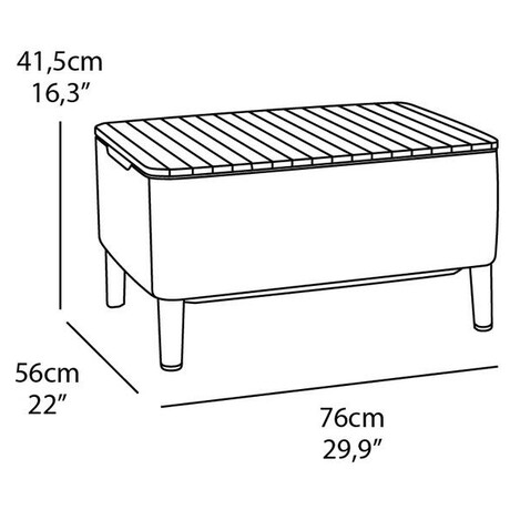 KETER SALEMO 3 seater - grafit