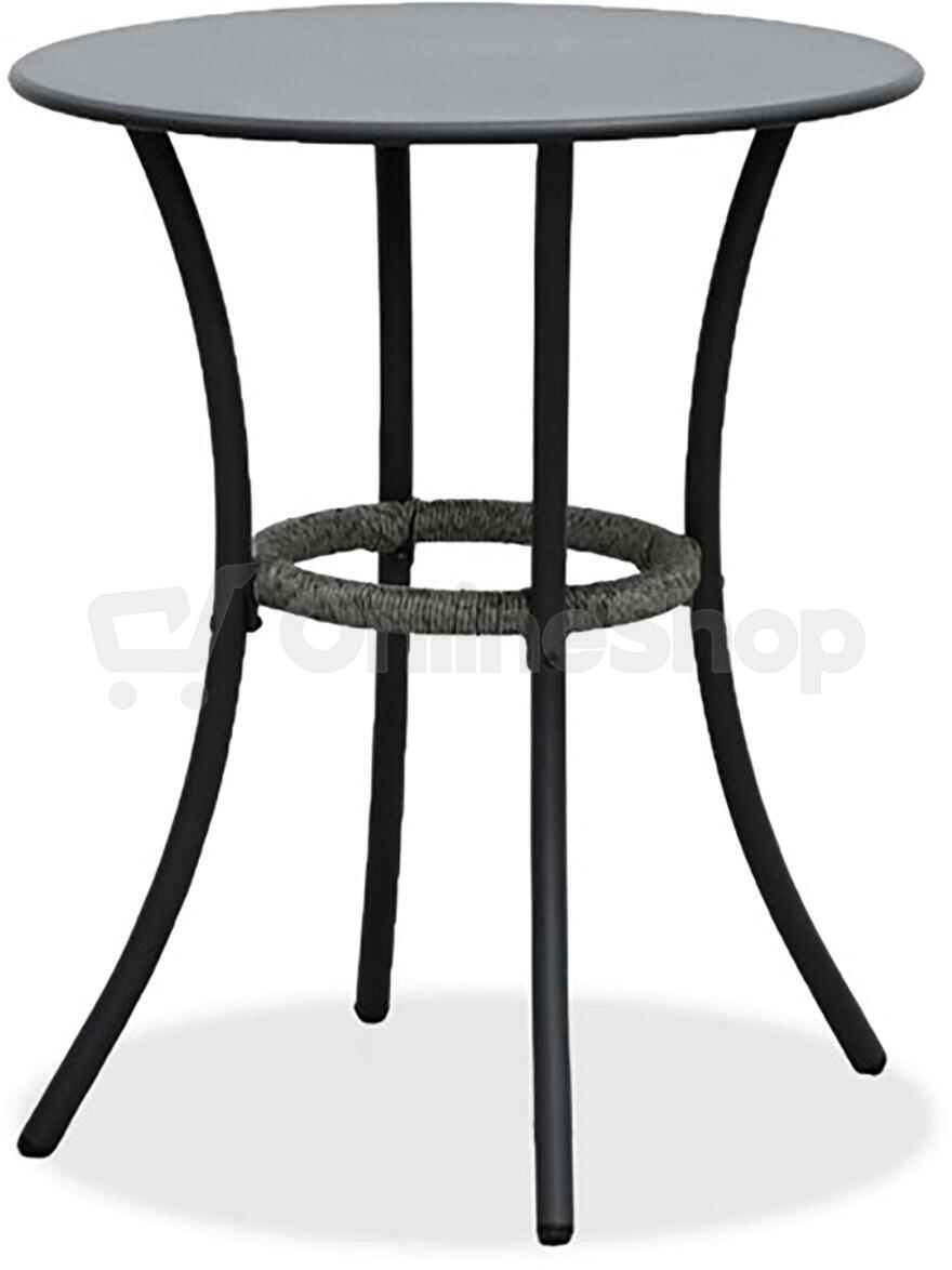Balkónový set, kov, polyratan, šedá, AZ-L1103 GREY Autronic