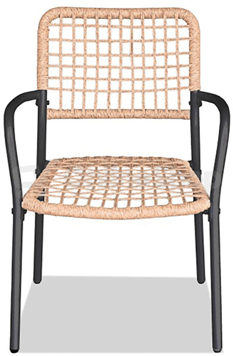 Balkónový set, kov, polyratan, béžová, AZ-L1103 NAT Autronic