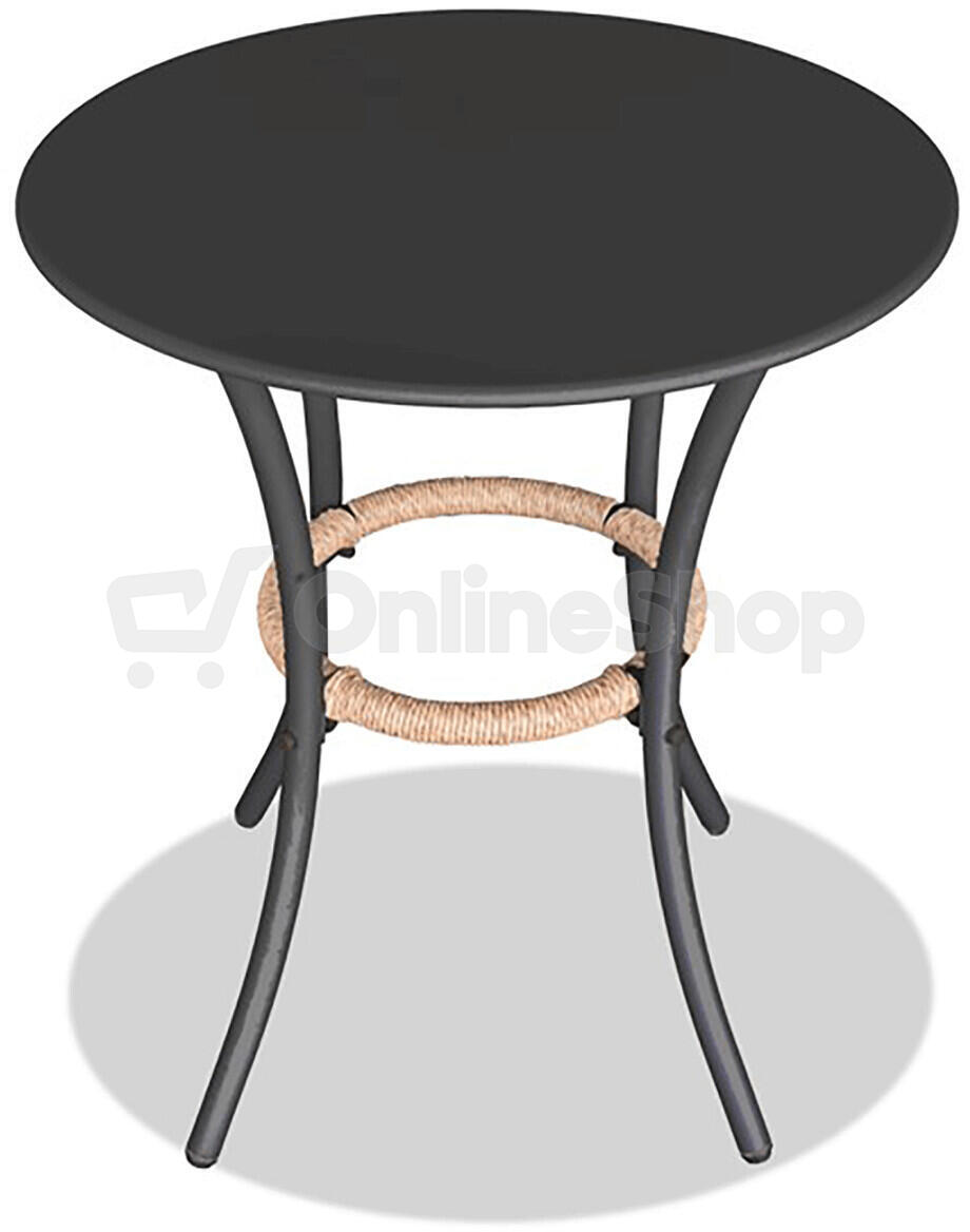 Balkónový set, kov, polyratan, béžová, AZ-L1103 NAT Autronic