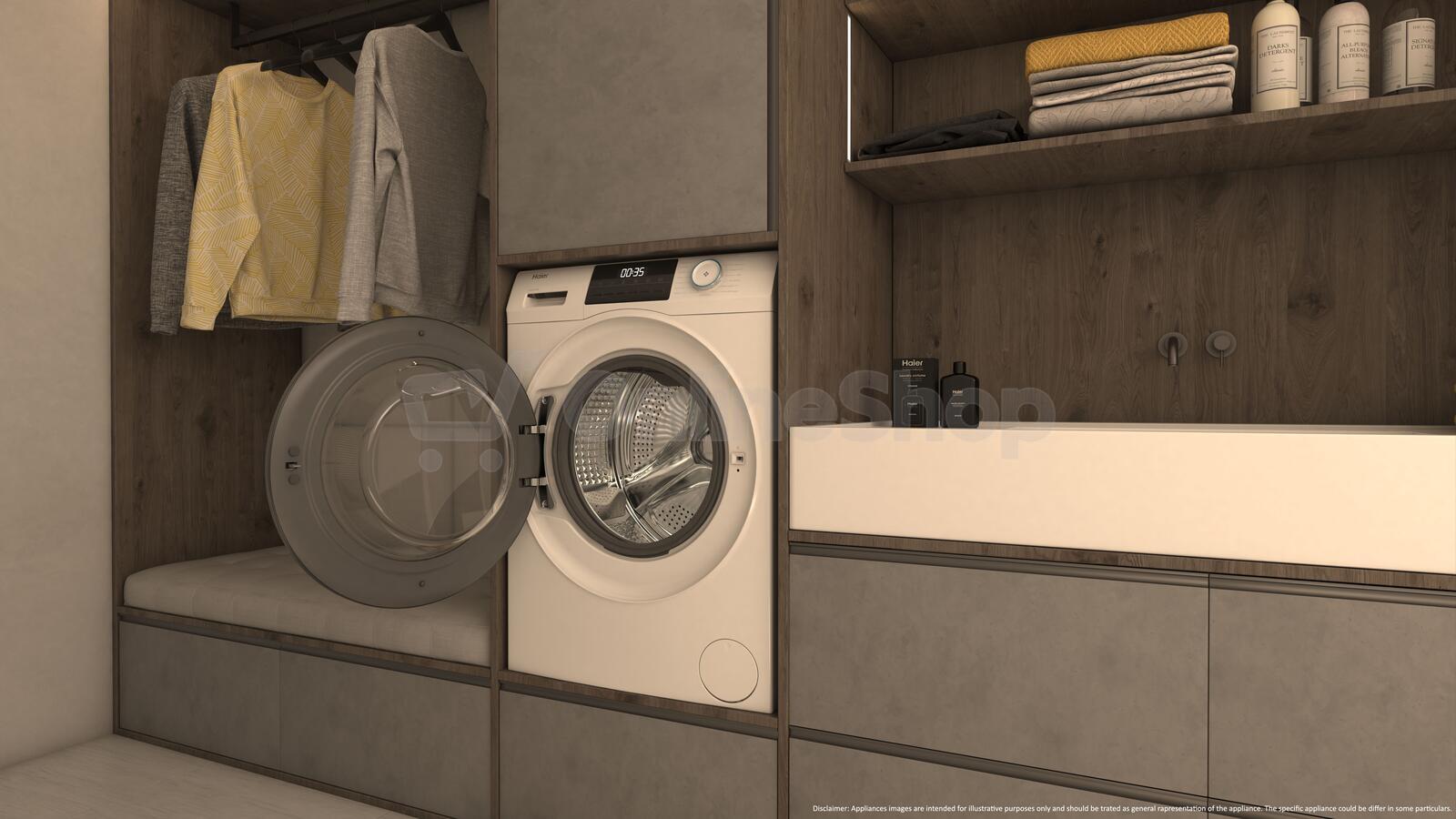 Pračka se sušičkou Haier HWD80-BP14929A-S