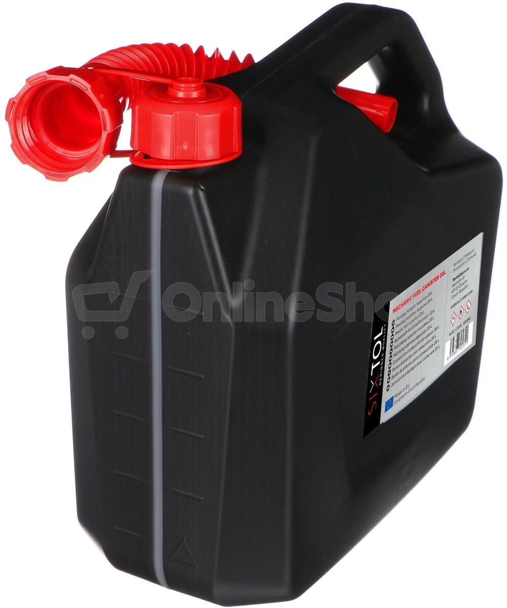 Kanystr plastový MECHANIC FUEL CANISTER 20L, černý SIXTOL